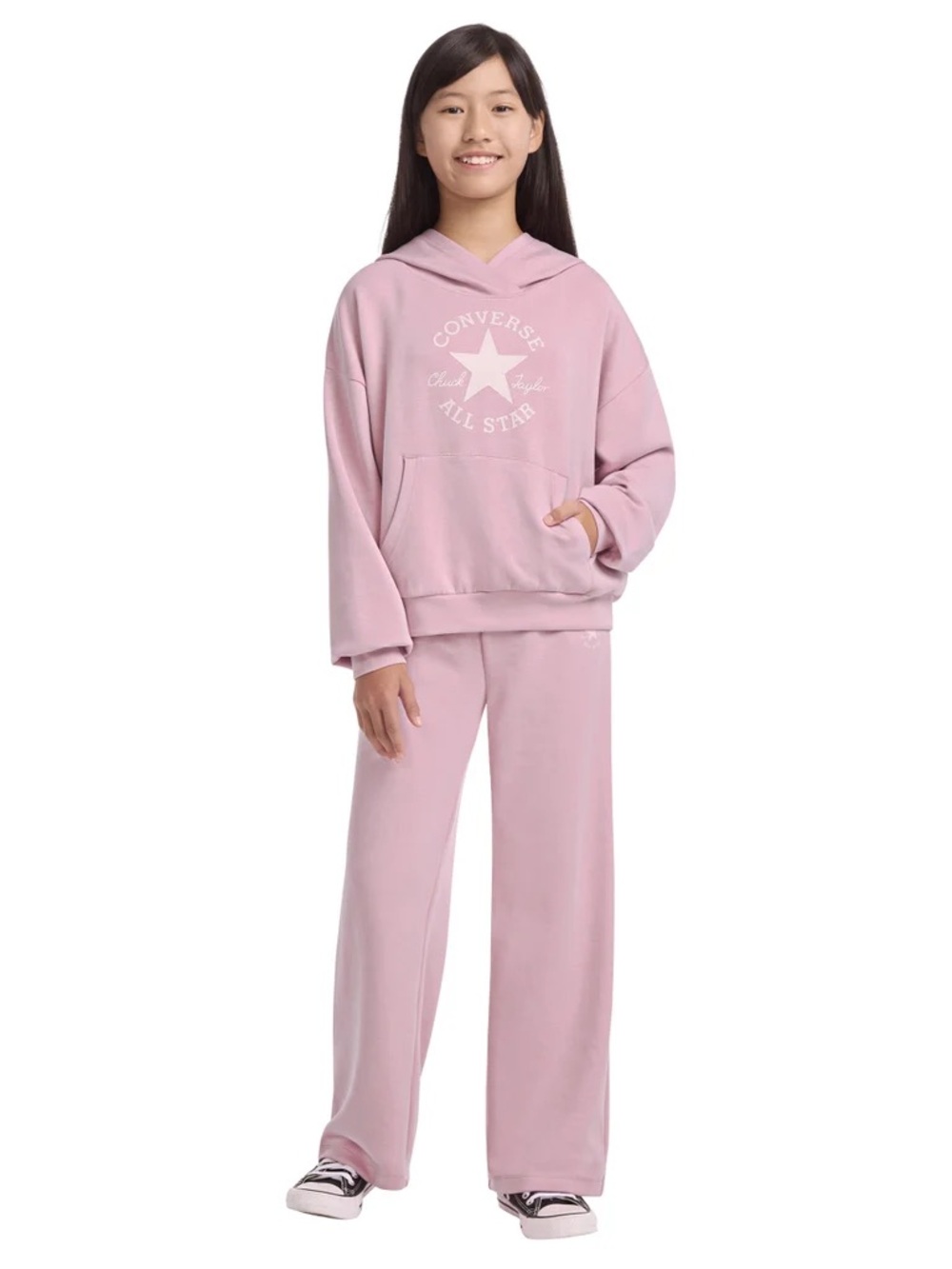 Converse Youth Pink Hoodie & Jogger Set Size 7/8